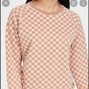 Checkered Pull Over Sweatshirt - Split 59